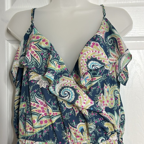 American Eagle Outfitters Floral Print Romper Large - Picture 3 of 6